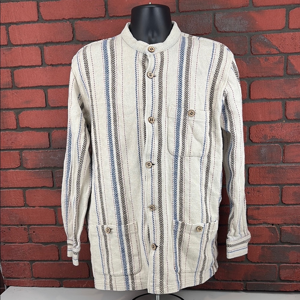 Scandia Woods Shirt Mens‎ Medium Striped Button Down